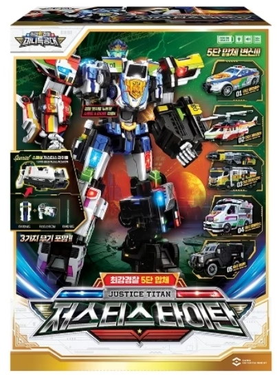 ミニフォース　ジャスティスタイタンとキャプテンコマンダーセット ミニフォースジャスティスタイタンとキャプテンコマンダーセット