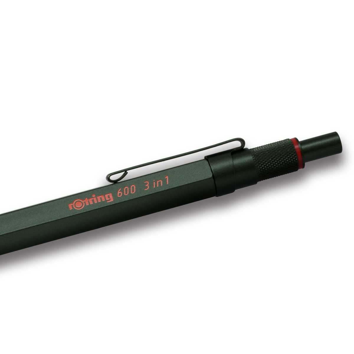 ロットリング(Rotring) マルチペン カモフラージュグリーン 600 3in1 2159368 rOtring シャーペン 高級筆記具 文房具 ドイツ製 製図 ペン プロ用 ボールペン