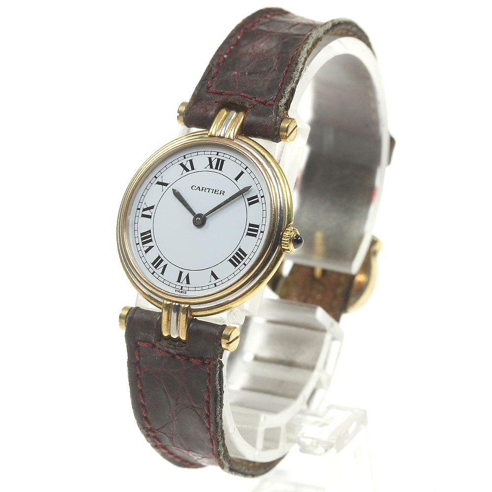 ジャンク カルティエ CARTIER ヴァンドーム トリニティ K18スリーカラー クォーツ レディース _723169【中古】