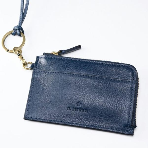 コインケース ネックストラップ付 L字ファスナー メンズ レディース 小銭入れ バケッタレザー ネイビー SCP064PV0001BL145B コインケース ネックストラップ付 L字ファスナー メンズ レディース 小銭入れ バケッタレザー ネイビー SCP064PV0001BL145B