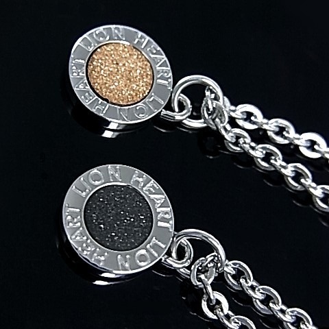 LION HEART/ステンレスアクセライオンハートメンズ メダルトップ ステンレスネックレス ブラック送料無料04N126SM(国内正規品) LION HEART/ステンレスアクセライオンハートメンズ メダルトップ ステンレスネックレス ブラック送料無料04N126SM(国内正規品)