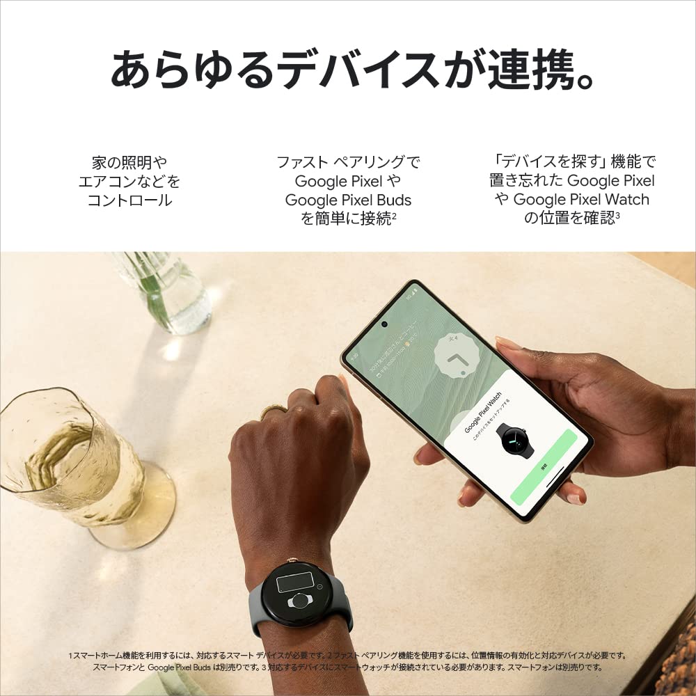 Google グーグル Pixel Watch 心拍計 Matte Black ステンレス ケース / Obsidian アクティブ バンド(Wifi)GA03119-TW 小