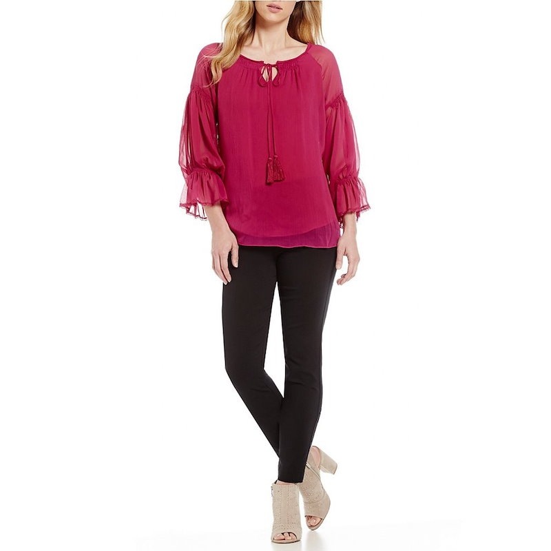 ギブソンアンドラティマー レディース トップス ブラウス・シャツ【Gibson & Latimer Woven Gathered Sleeve Babydoll Top】Magenta ギブソンアンドラティマー レディース トップス ブラウス・シャツ【Gibson & Latimer Woven Gathered Sleeve Babydoll Top】Magenta