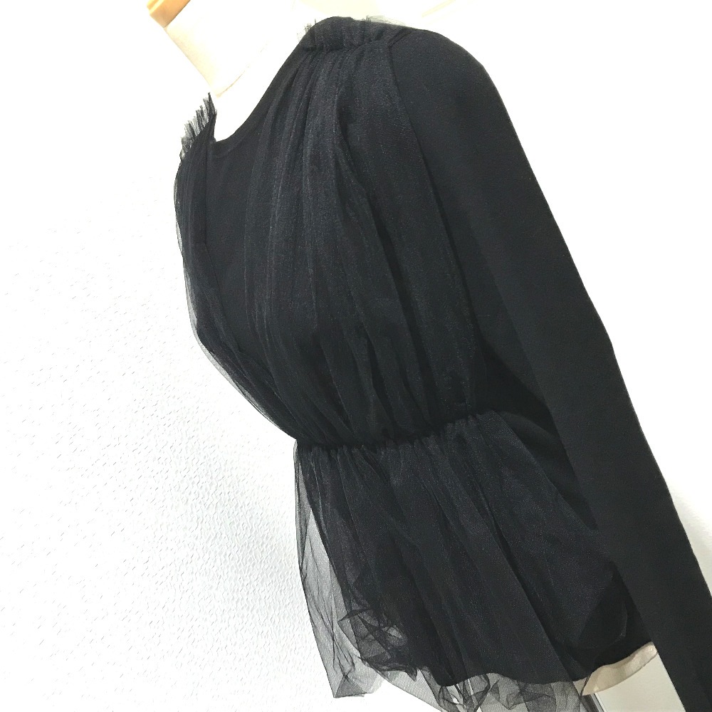 美品 LE CIEL BLEU ルシェルブルー 21S61211 レディース コントラスト チュール トップス レディース LE CIEL BLEU ルシェルブルー チュールトップス - メルカリ