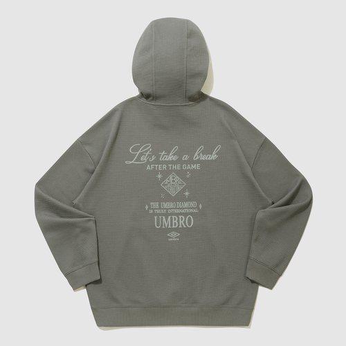 [25 S/S] レイトチェックアウトワッフルフード付きTシャツ UQ221CHD49_1