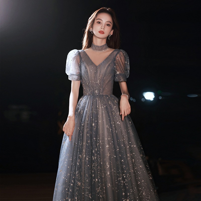 2024新作 気質 花嫁ロングドレス結婚式ワンピース発表会 ドレスドレス ウェディングドレス成人式_2