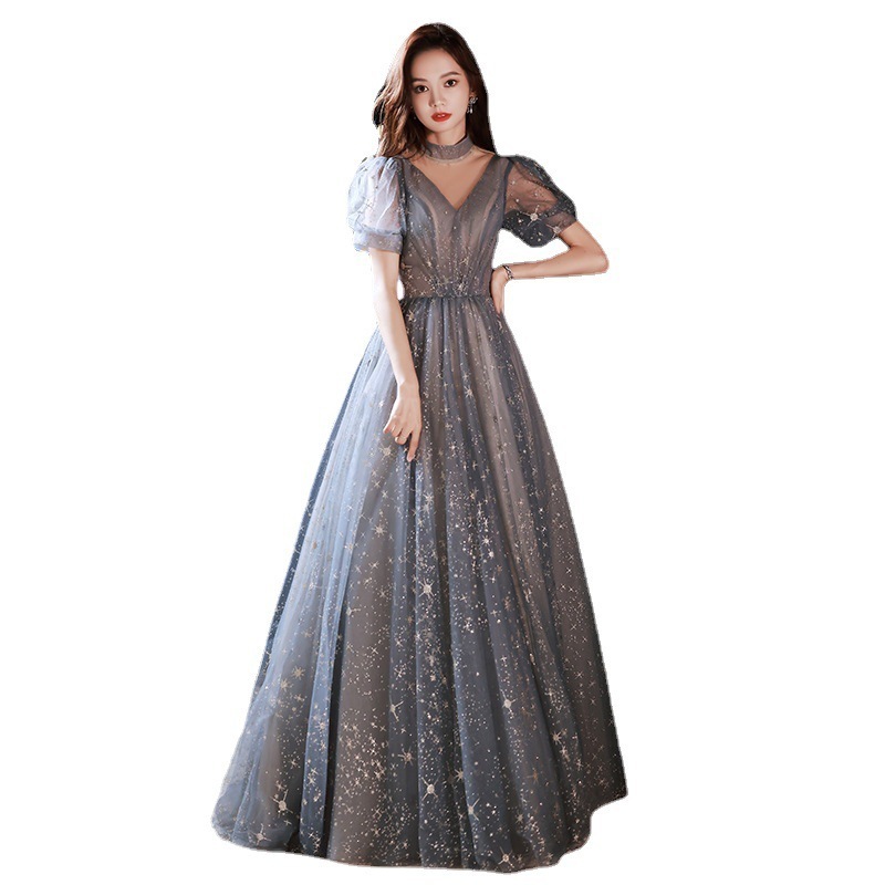 2024新作 気質 花嫁ロングドレス結婚式ワンピース発表会 ドレスドレス ウェディングドレス成人式_4