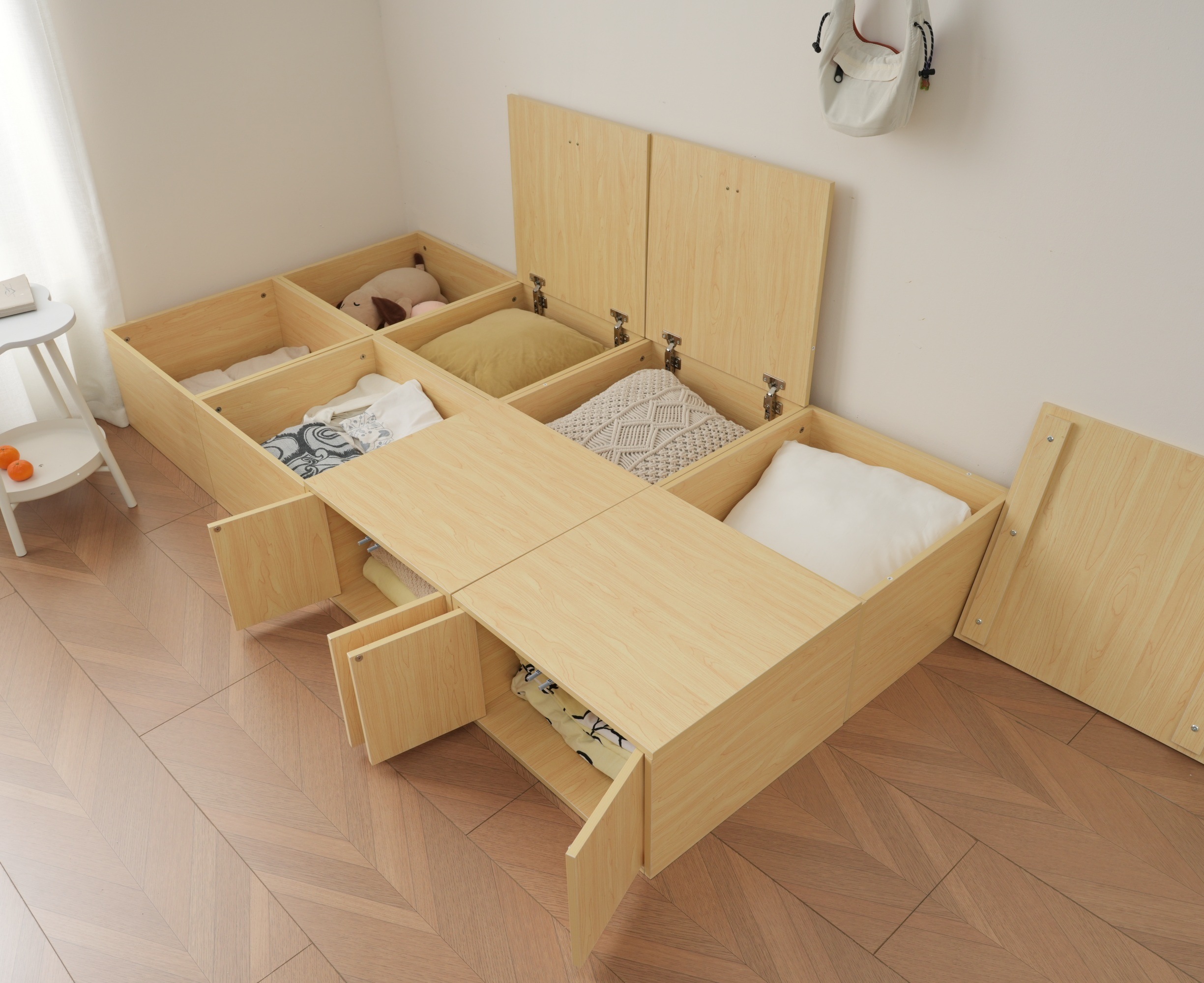 【国内発送】【横両開きボックス2個】収納ベッド ユニット 収納ボックス 小上がり ユニットベッド 50×50×30cm 組み合わせ自由自在 収納ベンチ 収納箱 ベッド 箱型 ベッドフレーム シングル 【国内発送】【横両開きボックス2個】収納ベッド ユニット 収納ボックス 小上がり ユニットベッド 50×50×30cm 組み合わせ自由自在 収納ベンチ 収納箱 ベッド 箱型 ベッドフレーム シングル