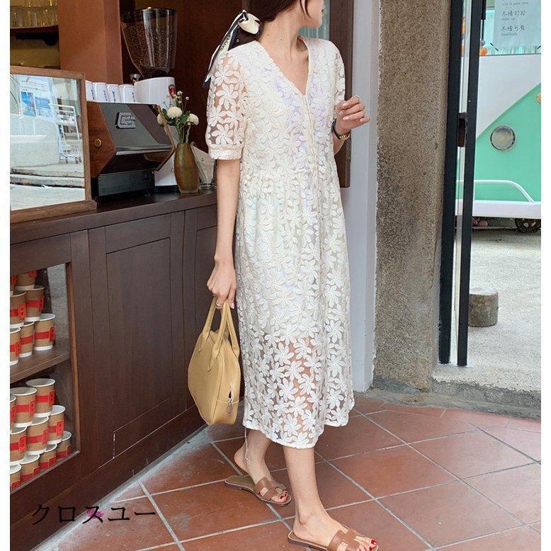 ワンピース レディース 40代 マキシワンピース 春夏 半袖ワンピース 綿 vネック フレアスカート きれいめ 韓国風 大人 20代 30代 50代 おしゃれ レース ワンピース レディース 40代 マキシワンピース 春夏 半袖ワンピース 綿 vネック フレアスカート きれいめ 韓国風 大人 20代 30代 50代 おしゃれ レース