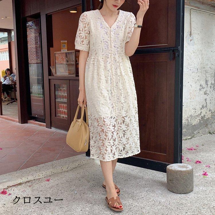 ワンピース レディース 40代 マキシワンピース 春夏 半袖ワンピース 綿 vネック フレアスカート きれいめ 韓国風 大人 20代 30代 50代 おしゃれ レース ワンピース レディース 40代 マキシワンピース 春夏 半袖ワンピース 綿 vネック フレアスカート きれいめ 韓国風 大人 20代 30代 50代 おしゃれ レース