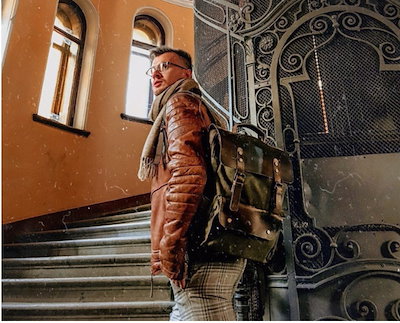 再入荷低価 Leather backpacks : MUCHUAN Vintage wate : メンズバッグ・シューズ・小物 超特価お得