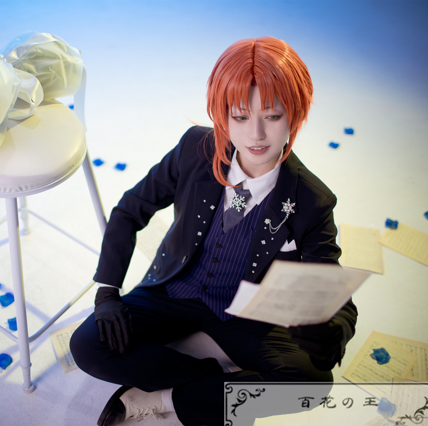 ES あんさんぶるスターズ ユニットソングCD第2弾 vol.03 Knights 月永レオ スーツ コスプレ衣装 コスチューム