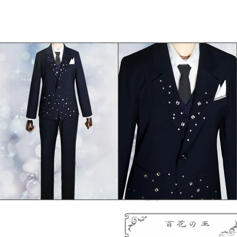 ES あんさんぶるスターズ ユニットソングCD第2弾 vol.03 Knights 月永レオ スーツ コスプレ衣装 コスチューム