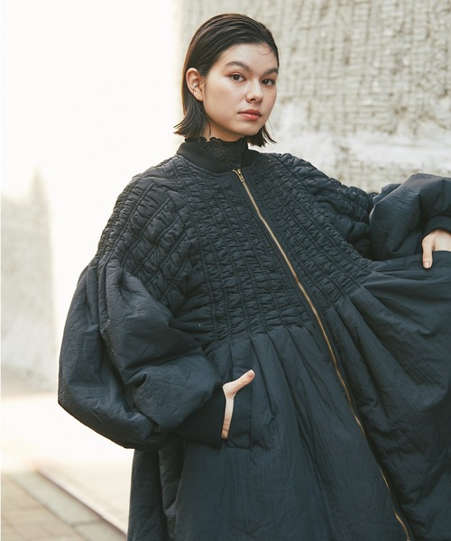 ダウン ダウンジャケット バルーン袖エコロングダウンコート レディース ダウン ダウンジャケット バルーン袖エコロングダウンコート レディース