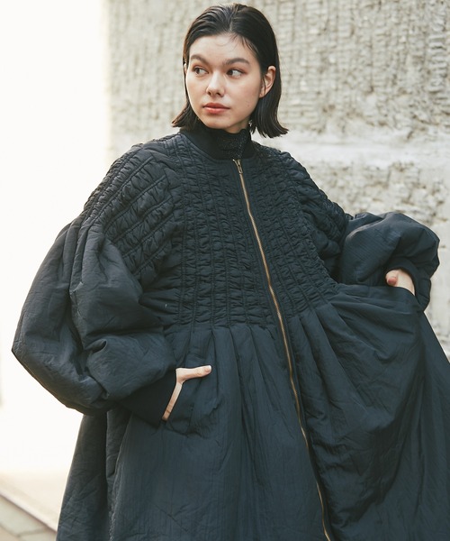 ダウン ダウンジャケット バルーン袖エコロングダウンコート レディース ダウン ダウンジャケット バルーン袖エコロングダウンコート レディース