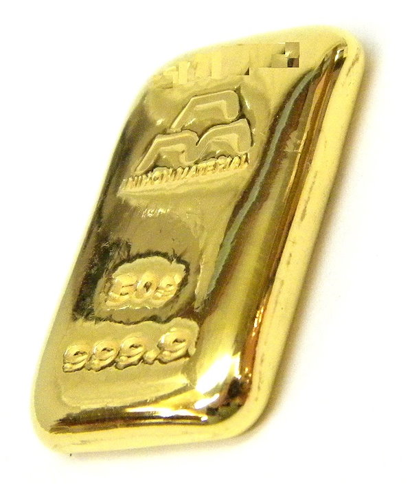 楽天市場】純金 24金 インゴット 新品 日本マテリアル 50g k24
