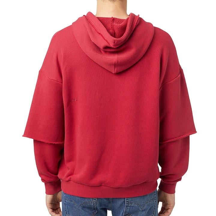 【XS】=レディースL~XL相当 プルオーバースウェットパーカー ユニセックス S-OBER レイヤード風 ビッグシルエット die-m-t-e8-366 【XS】=レディースL~XL相当 プルオーバースウェットパーカー ユニセックス S-OBER レイヤード風 ビッグシルエット die-m-t-e8-366