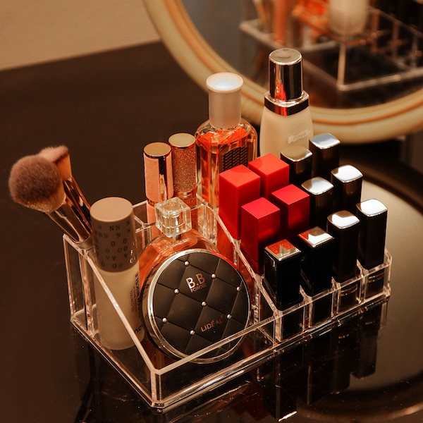 Qoo10 購入 アクリル コスメ ボックス Qoo10] コスメ収納 メイクボックス 収納ボックス