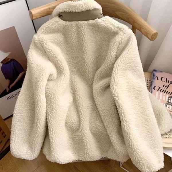 MANGO♡ BETHOVEN♡ボアコート Qoo10] 超目玉新品 ボアコート 防寒コート ポケ
