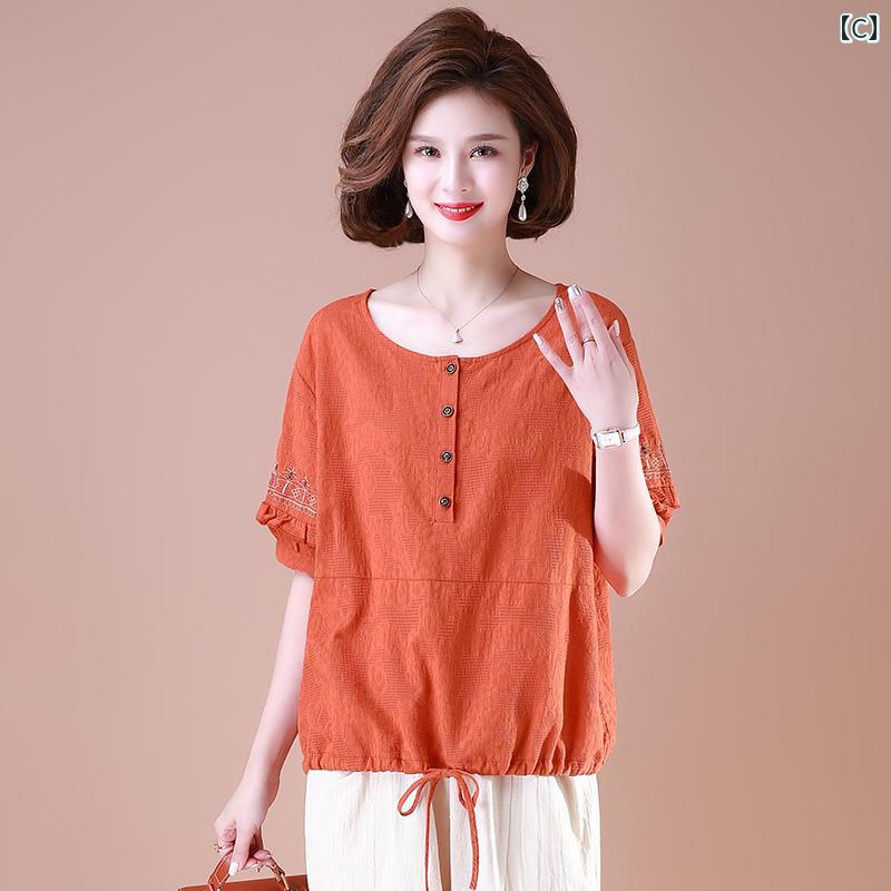 セットアップ レディース 上品 おしゃれ マダム 婦人服 ファッション 夏 綿麻 トップス 洋風 半袖 Tシャツ 2枚 セット セットアップ レディース 上品 おしゃれ マダム 婦人服 ファッション 夏 綿麻 トップス 洋風 半袖 Tシャツ 2枚 セット