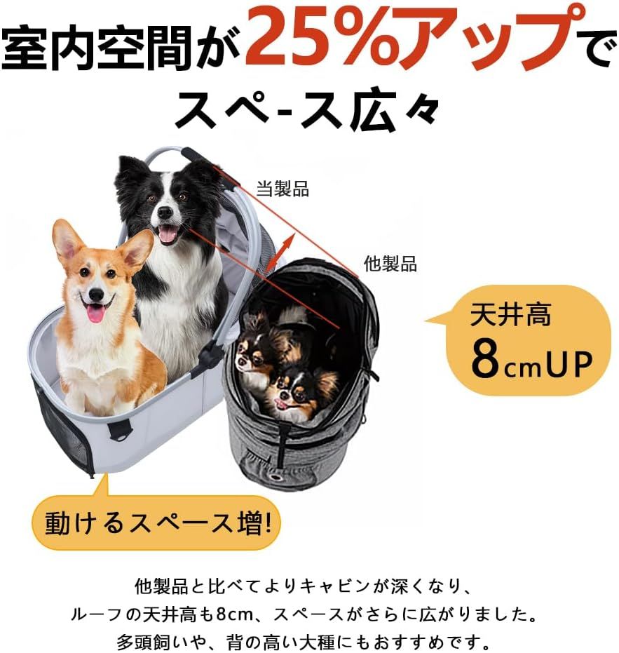 ペットカート 犬カート 折りたたみ 犬用カート 分離型 4輪 安定性 耐荷重25KG 広いスペース 小型犬 中型犬 多頭 前輪360回転 23.5cm後輪 耐久 軽量 通気 防風 防水 防寒 収納簡 ペットカート 犬カート 折りたたみ 犬用カート 分離型 4輪 安定性 耐荷重25KG 広いスペース 小型犬 中型犬 多頭 前輪360回転 23.5cm後輪 耐久 軽量 通気 防風 防水 防寒 収納簡