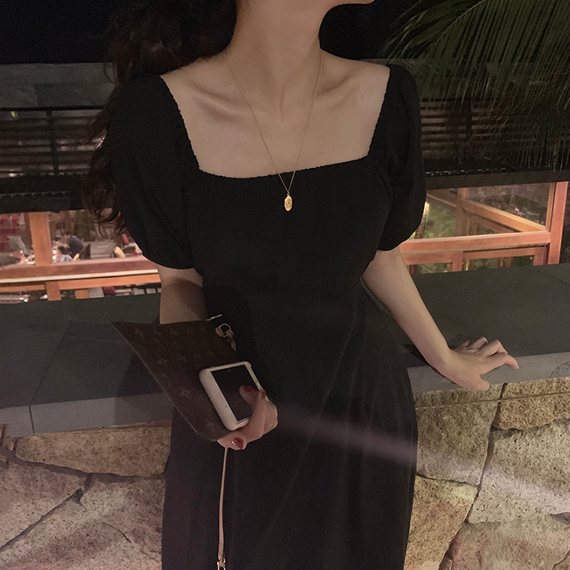 4色 ワンピース 半袖 春夏 フォーマル フレア ひざ丈 ミモレ丈 パフスリーブ スクエアネック フレア Aライン ウエストリボン バックリボン 色展開 ホワイト ブラック ブルー ピンク ワンサイズ 4色 ワンピース 半袖 春夏 フォーマル フレア ひざ丈 ミモレ丈 パフスリーブ スクエアネック フレア Aライン ウエストリボン バックリボン 色展開 ホワイト ブラック ブルー ピンク ワンサイズ