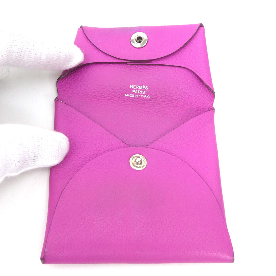 エルメス　ケース　バスティア エルメス Hermes HERMES コインケース BASTIA バスティア レザー （(24