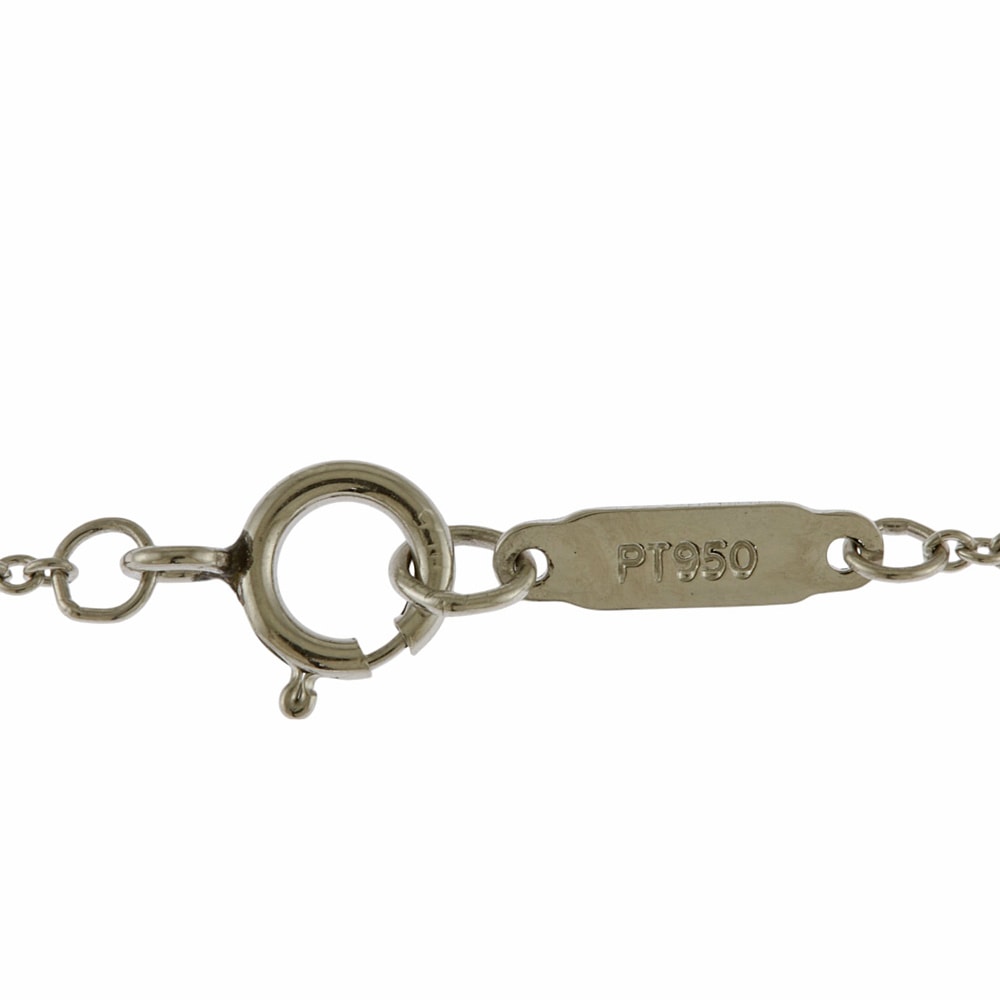 ティファニー ソリティア ネックレス Pt950プラチナ ダイヤモンド TIFFANY&Co. 中古 美品