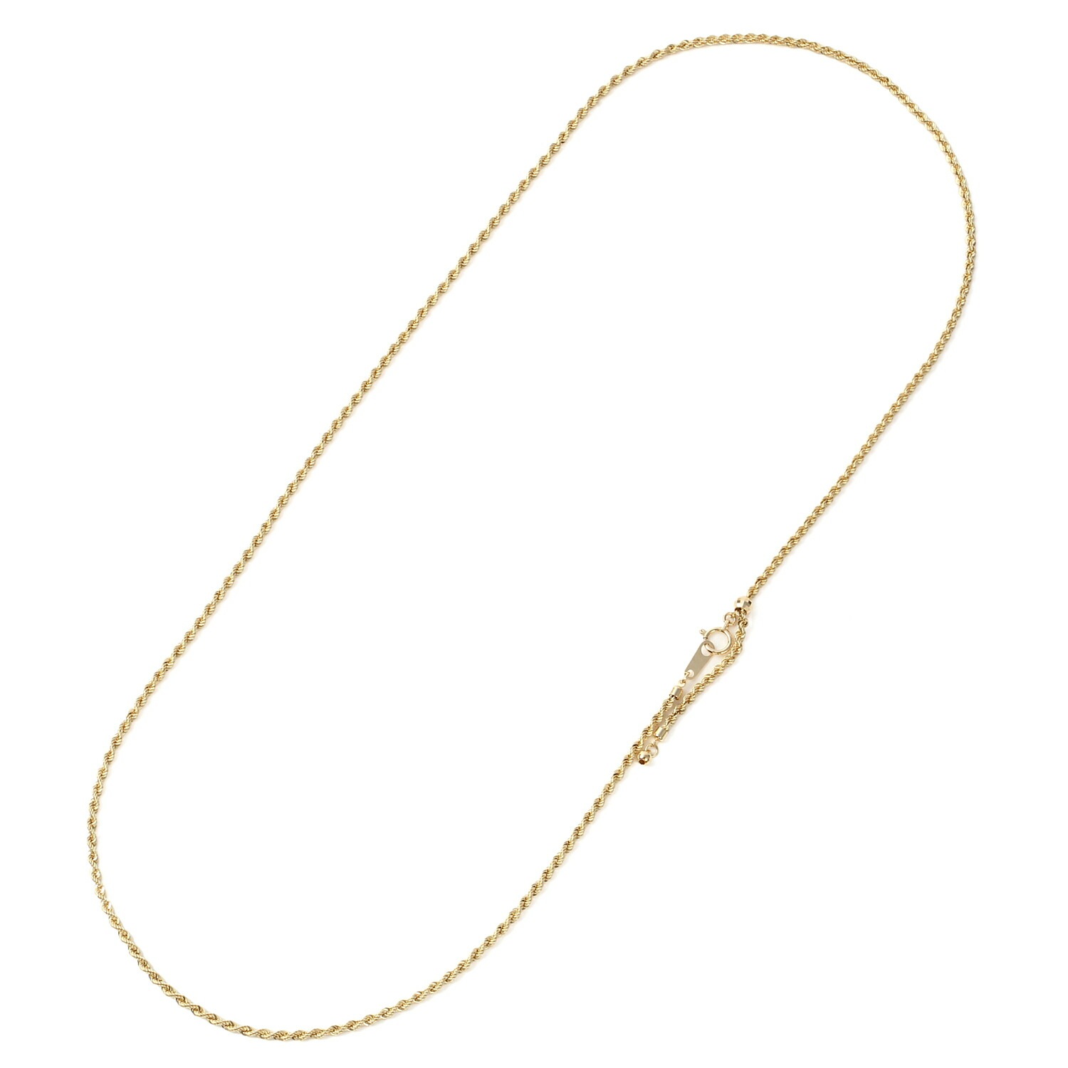 K18 ネックレス ロープ チェーン 60cm ゴールド レディース メンズ18金 18k 人気 プ