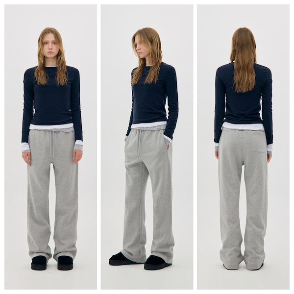 【LOW CLASSIC】 Lc FLEECE-LINED BOOT-CUT SWEATPANTS /追跡付 Qoo10] LOW CLASSIC 【LOW CLASSIC】 Lc FLE