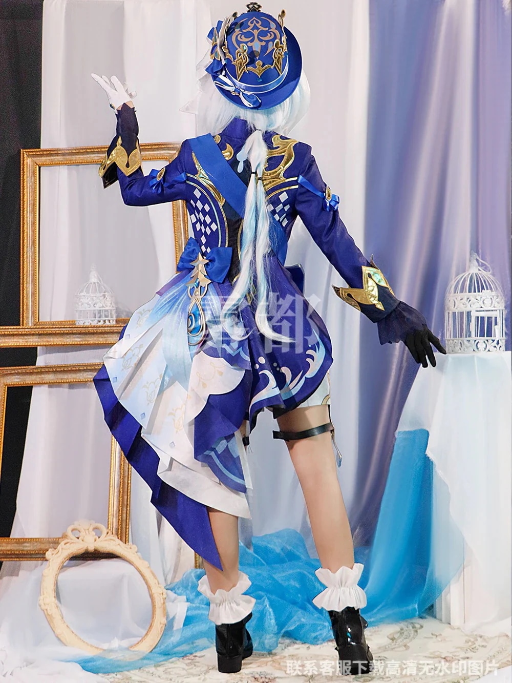 水神 芙宁娜 セットアップ Genshin コスプレ Furina 原神 フリーナイベント用品 変装 仮装