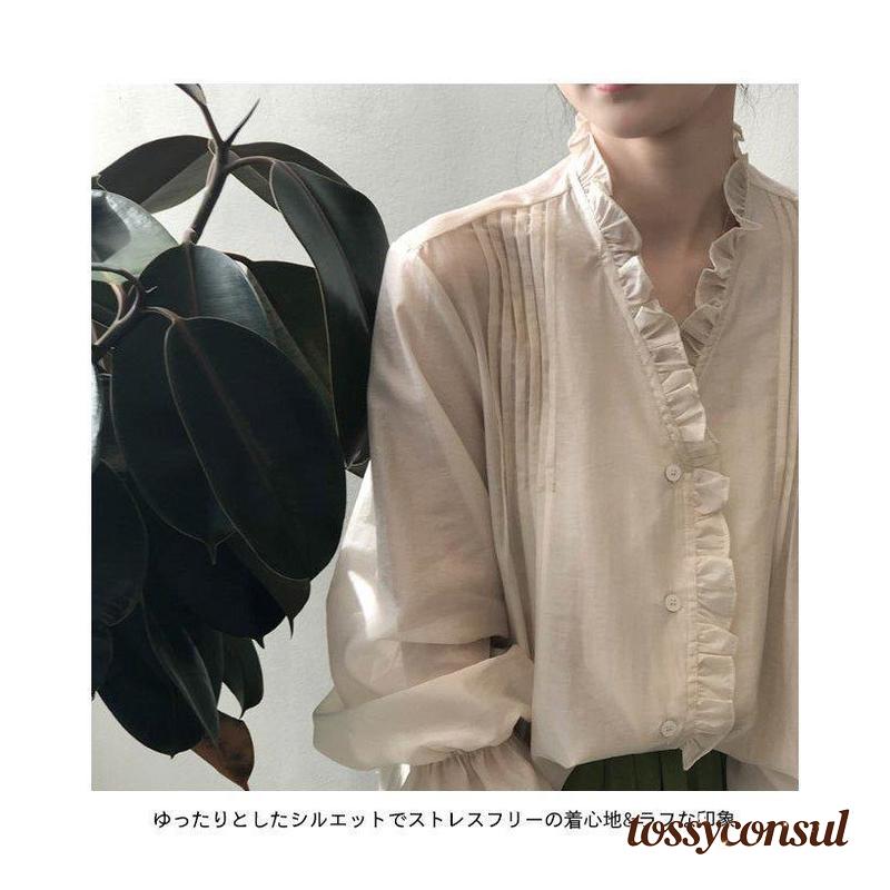 特別仕様ブラウス 長袖 レディース フリルブラウス レトロ Vネック プリーツブラウス ゆったり 長袖シャツ おしゃれ 長袖ブラウス 前開き バレンタイン プレゼント 新生活 特別仕様ブラウス 長袖 レディース フリルブラウス レトロ Vネック プリーツブラウス ゆったり 長袖シャツ おしゃれ 長袖ブラウス 前開き バレンタイン プレゼント 新生活