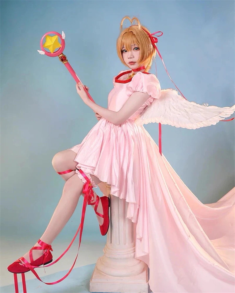 コスプレ 衣装 子供 大人.カードキャプターさくら木之本桜衣cosplay