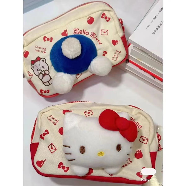 Qoo10] キティちゃん ポーチ レディース ペンケ