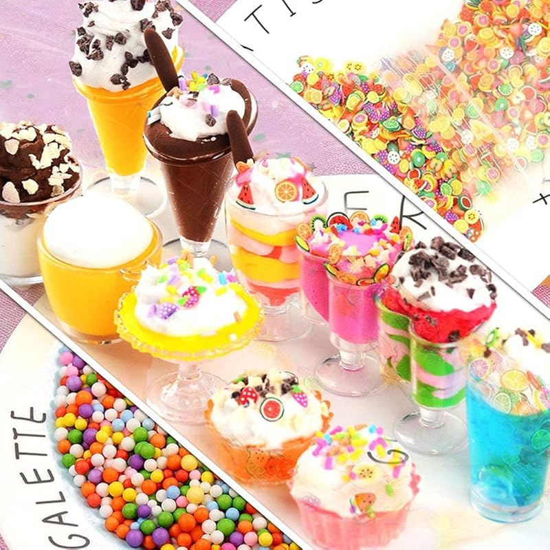 スライム キット 水晶粘土 DIY セット おもちゃ 手作りツール 金魚鉢ビーズ 果物切片 カラフルフォーム紙吹雪 含有54個入りふわふわクリスタル粘土 slime 6歳以上 スライム キット 水晶粘土 DIY セット おもちゃ 手作りツール 金魚鉢ビーズ 果物切片 カラフルフォーム紙吹雪 含有54個入りふわふわクリスタル粘土 slime 6歳以上