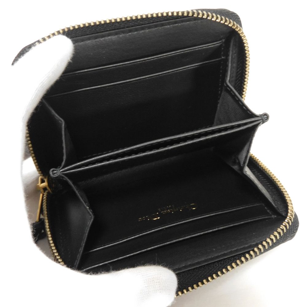 【中古】 コインケース カードケース コンパートメント ラウンドファスナー オブリーク エンボス ロゴ コインパース トロッター 【中古】 コインケース カードケース コンパートメント ラウンドファスナー オブリーク エンボス ロゴ コインパース トロッター