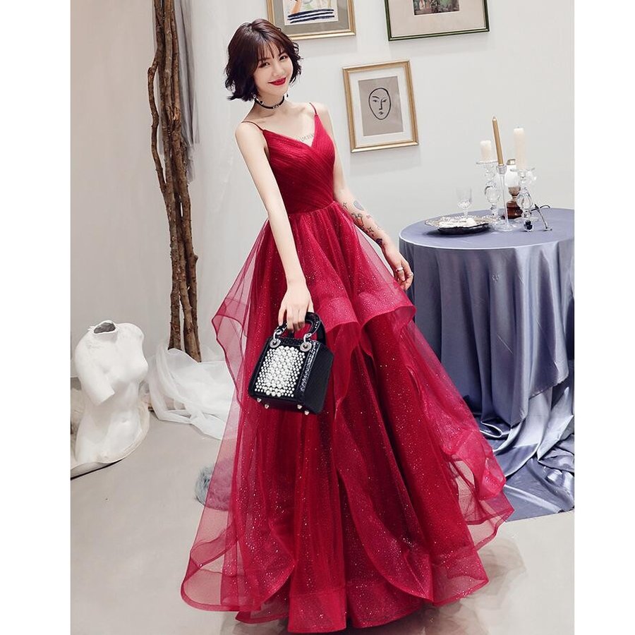 ナイトドレス パーティードレス ロングドレス 結婚式 二次会 衣装 舞台 披露宴 演奏会 発表会 ピ