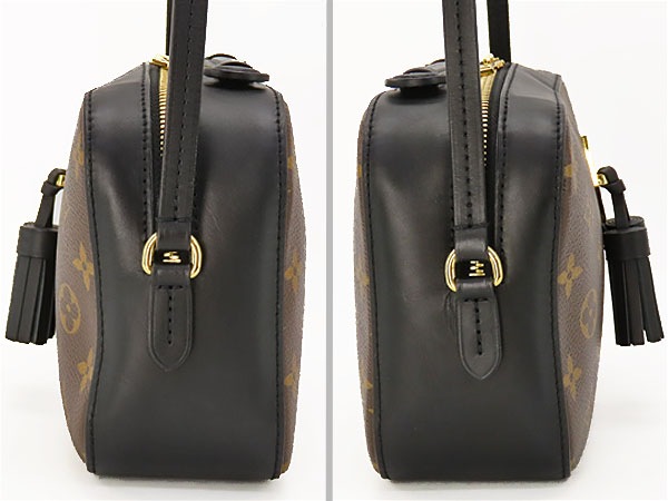 ほぼ新品ルイヴィトンモノグラムサントンジュ斜め掛けショルダーバッグハンドバッグショルダーポーチタッセルブラックM43555 ほぼ新品ルイヴィトンモノグラムサントンジュ斜め掛けショルダーバッグハンドバッグショルダーポーチタッセルブラックM43555