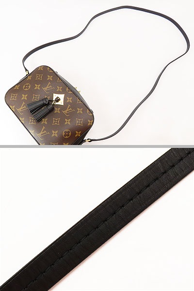 ほぼ新品ルイヴィトンモノグラムサントンジュ斜め掛けショルダーバッグハンドバッグショルダーポーチタッセルブラックM43555 ほぼ新品ルイヴィトンモノグラムサントンジュ斜め掛けショルダーバッグハンドバッグショルダーポーチタッセルブラックM43555