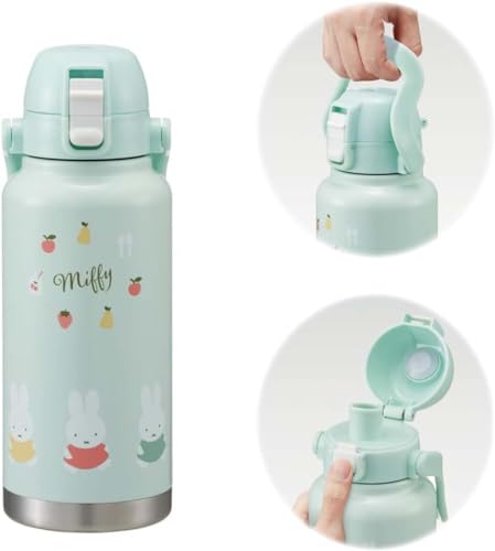 スケーター(Skater) ハンドル付 ステンレス ダイレクトボトル 1000ml 水筒 マグボトル ミッフィー STD10H-A