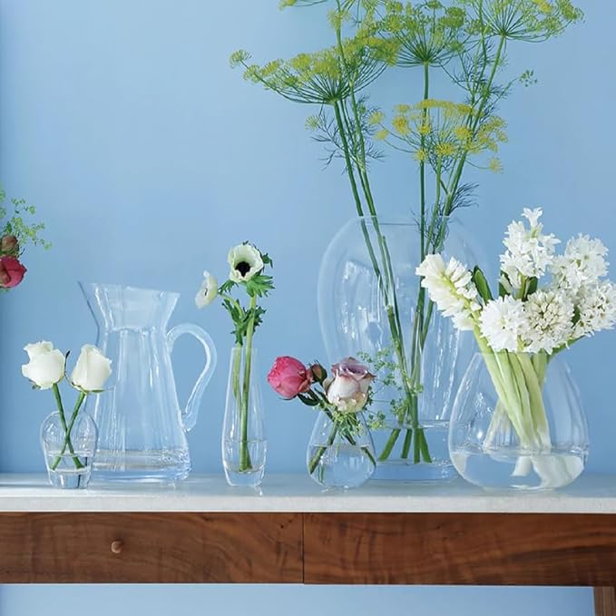 フラワーベース(花器) クリア 高さ17cm