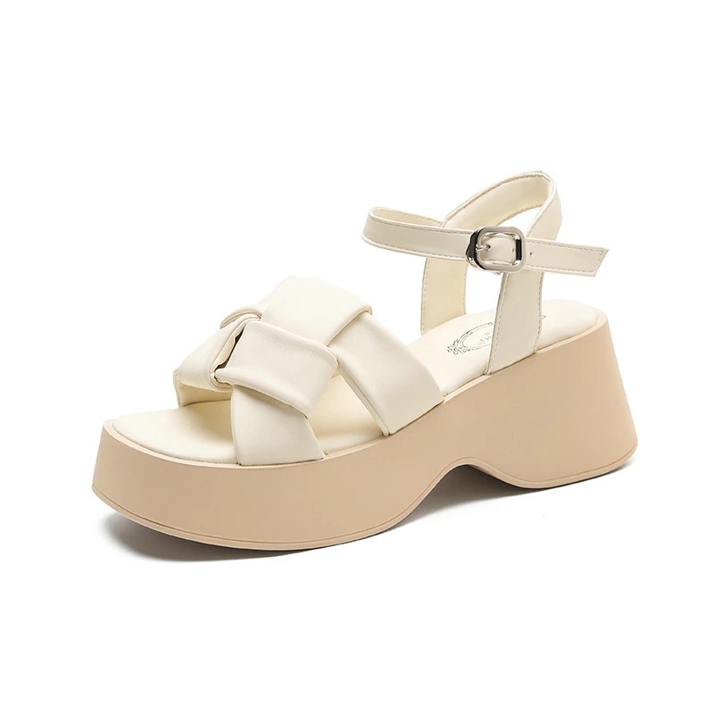 sサイズ サンダル 女性用 2024 プラットフォーム 厚底 ビーチシューズ 平底 編み込み アウター ローマンカジュアルシューズ sサイズ サンダル 女性用 2024 プラットフォーム 厚底 ビーチシューズ 平底 編み込み アウター ローマンカジュアルシューズ