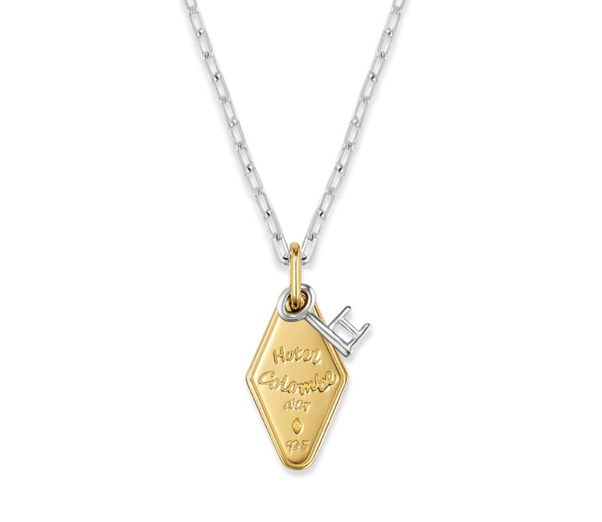 【HYERES LOR】23FW★ Colombe d'Or Silver Hotel Key Necklace HYERES LOR] Colombe dOr Silver Hotel Key Necklace ネックレス