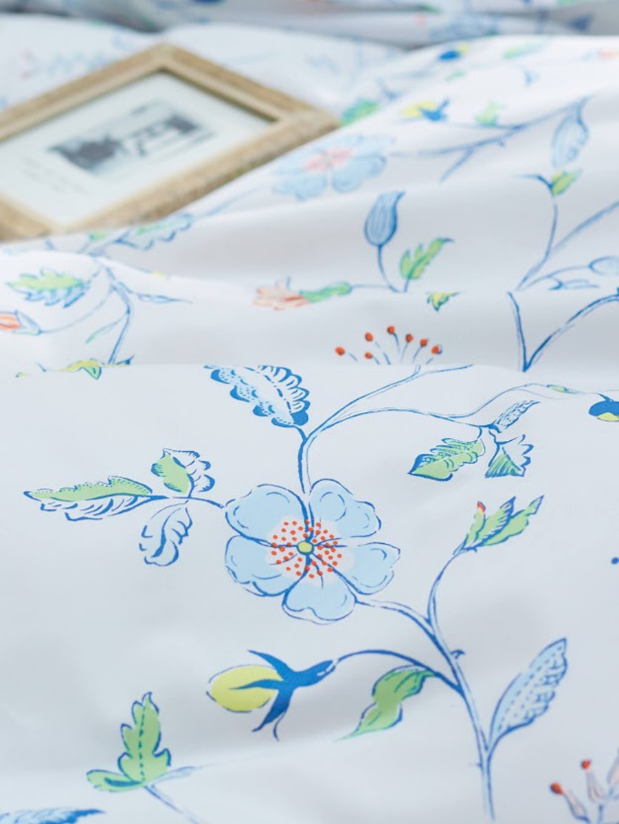 掛け布団カバー Fab the Home シングル リザ 綿100％ 日本製 ファブザホーム 布団カバー かけ布団カバー 掛けふとんカバー 掛けカバー 花柄 植物 草花 ボタニカルプリント