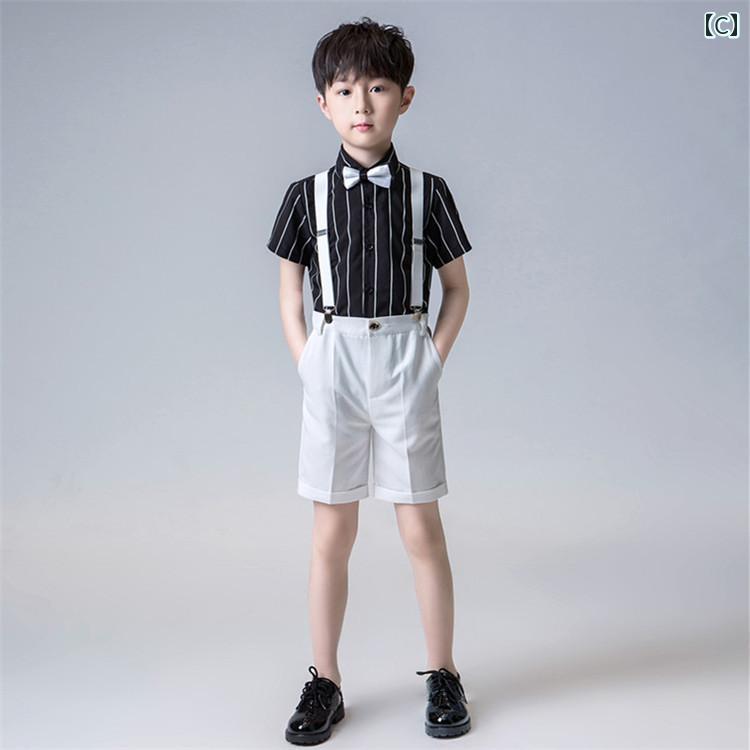 キッズ フォーマル スーツ ジュニア ファッション 男の子 夏 スーツ フラワーボーイ セットアップ 発表会 パフォーマンス 服 ブリティッシュ ステージ 衣装