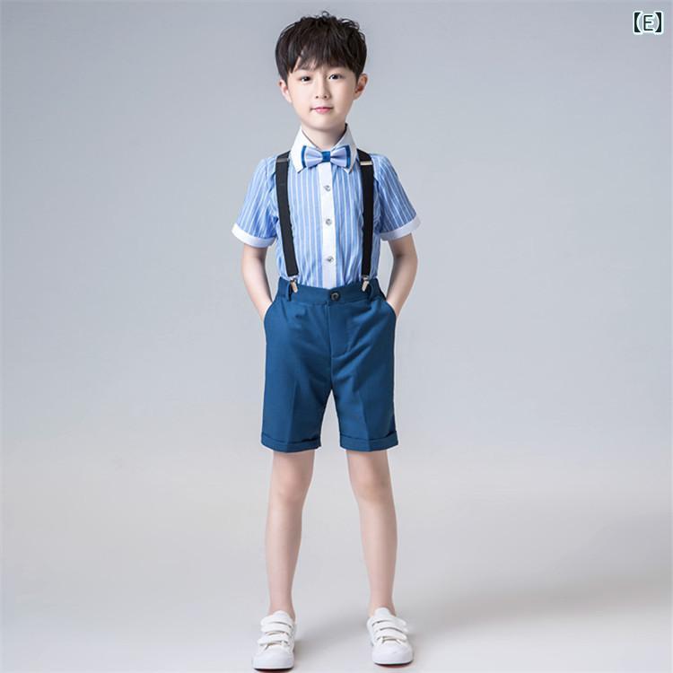 キッズ フォーマル スーツ ジュニア ファッション 男の子 夏 スーツ フラワーボーイ セットアップ 発表会 パフォーマンス 服 ブリティッシュ ステージ 衣装