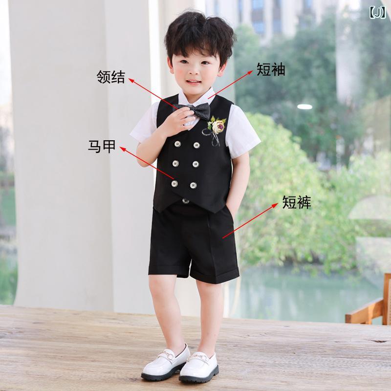 キッズ フォーマル スーツ ジュニア ファッション 男の子 夏 スーツ フラワーボーイ セットアップ 発表会 パフォーマンス 服 ブリティッシュ ステージ 衣装