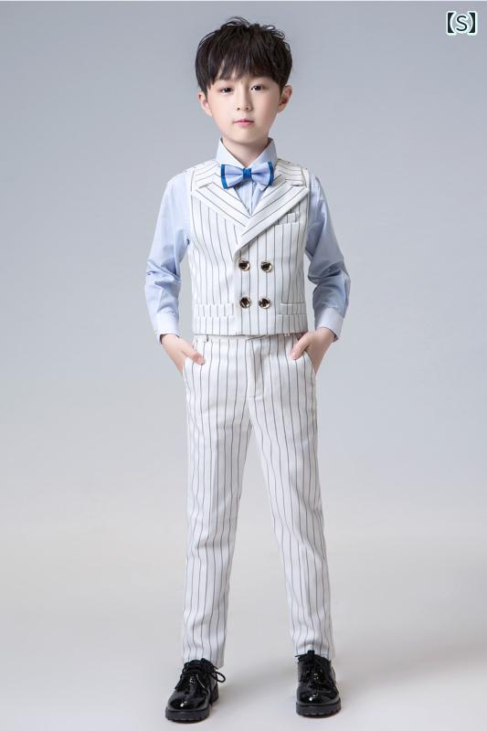 キッズ フォーマル スーツ ジュニア ファッション 男の子 夏 スーツ フラワーボーイ セットアップ 発表会 パフォーマンス 服 ブリティッシュ ステージ 衣装