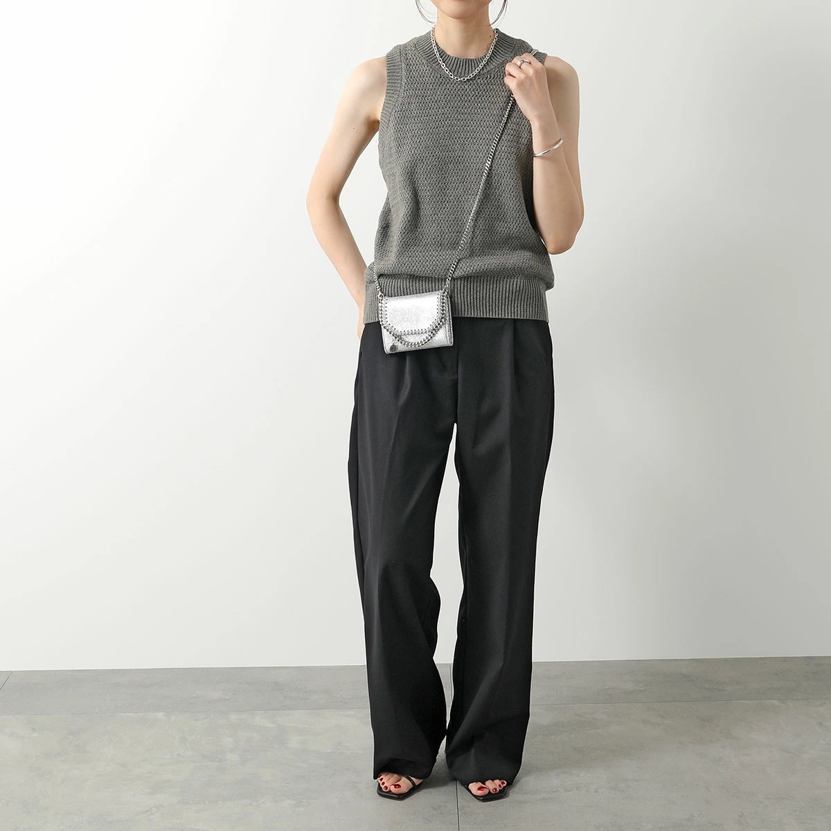STELLA McCARTNEY ステラマッカートニー チェーンウォレット Falabella ファラベラ 7B0060 WP0301 レディース ミニ財布 8101/SILVER