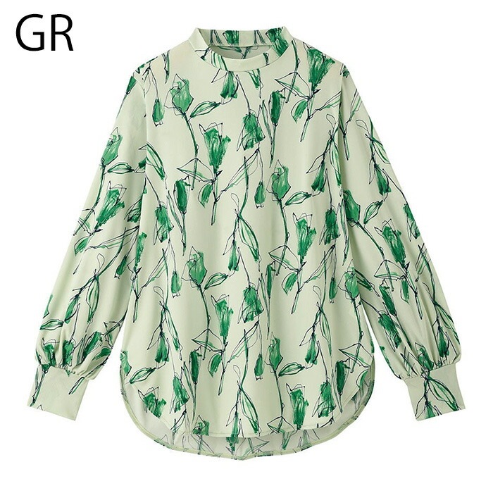 ワコール Wacoal ワコールカルソン フラワー柄プリント 長袖 (M・Lサイズ) Tブラウス アウター トップス ギフト EKN526 【S】